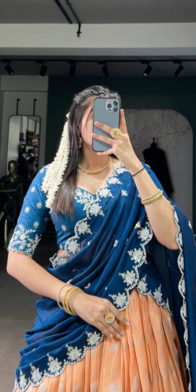 LNB 2024 Orange Color Zari Kota Weaving Work Sequins Thread Embroidery Lehenga Choli Festive Party Wedding, Events etc. Delivery 4-6 Working Days @2999/- | Bollywood Lehenga, Creative Lehenga, Designer Lehenga, Embroidered Lehenga, Lehenga, Party Wear Lehenga