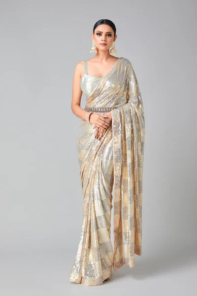 DF 3426 Peach Color Georgette 5MM Sequins Embroidery Work Saree Casual, Wedding, Festive, Events . Expected Delivery  4-6 Working Days @1749/- only                                                 | Bollywood Sarees, Creative Sarees, Designer Sarees, Embroidered Sarees, Ethnic Saree, Modern Digital sarees, Party Wear Sarees, Sarees