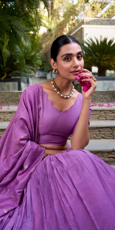 LNB 1906 Purple Color Pure Chanderi Plain With Zari Weaving Work Border Lehenga Choli Wedding, Party, Festive, Events Etc. Delivery 4-6 Working Days Rs 1999 | Bollywood Lehenga, Creative Lehenga, Designer Lehenga, Embroidered Lehenga, Lehenga, Party Wear Lehenga