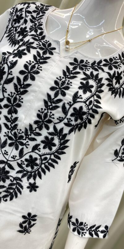 BE 376 White Color Muslin Embroidery Work Salwar Suit Casual, Wedding, Festive, Events . Expected Delivery 4-6 Working Days @1849/- only | Jump Suits, Casual Suits, Creative suits, Designer Suits, Palazzo Suits, Party Wear Suits, Patiala Suits, Salwar suit, Straight Suits