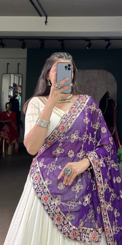 LNB 1665 White Color Pure Rayon Zari Weaving Work With Lace Touch Up Lehenga Choli Wedding, Party, Festive, Events Etc. Delivery 4-6 Working Days Rs 3399 | Bollywood Lehenga, Creative Lehenga, Designer Lehenga, Embroidered Lehenga, Lehenga, Party Wear Lehenga