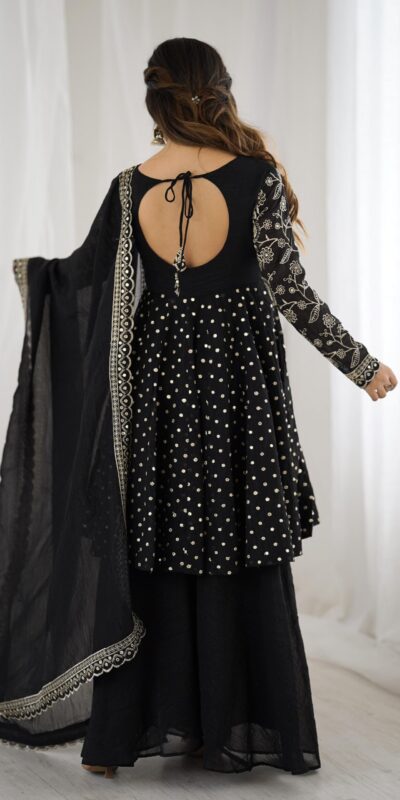ZSR 3134 Black Crunchy Silk Salwar Suit Perfect for Wedding, Party, Sangeet, Anniversary, Housewarming Introductory Price ₹2399. Delivery 4-6 | Jump Suits, Casual Suits, Creative suits, Designer Suits, Palazzo Suits, Party Wear Suits, Patiala Suits, Salwar suit, Straight Suits