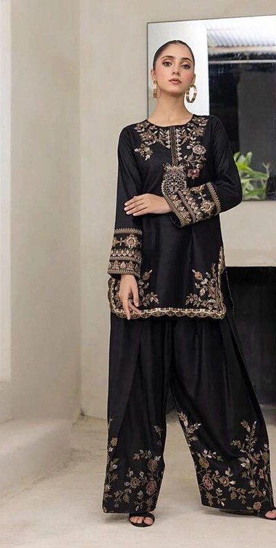 DC 107 Black Havy Natural Crep Salwar Suit Perfect for Wedding, Party, Cultural Events, Family Gatherings, Ethnic Day – . Affordable Price ₹1849. Deli | Designer Suits, Jump Suits, Casual Suits, Creative suits, Palazzo Suits, Party Wear Suits, Patiala Suits, Salwar suit, Straight Suits