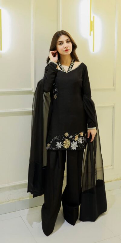 NSR 856 Black in Natural Crep Silk With Embroidery Sequence Work with Full Sleeve Lace Work & Lace Border Salwar Suit . Get it for ₹1799. Delivery 4-6 | Jump Suits, Tops & Bottoms, Track Suits, Trendy Wear, Casual Suits, Creative suits, Designer Suits, Palazzo Suits, Party Wear Suits, Patiala Suits, Salwar suit, Straight Suits
