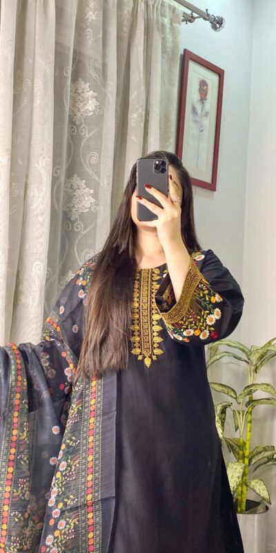 BE 397 Black Roman Silk with Embroidery Work Salwar Suit .Wedding, Party, Festive, Events, Best Price ₹1999. Delivery 4-6 Working Days. Shop now. | Designer Suits, Jump Suits, Tops & Bottoms, Track Suits, Trendy Wear, Casual Suits, Creative suits, Palazzo Suits, Party Wear Suits, Patiala Suits, Salwar suit, Straight Suits
