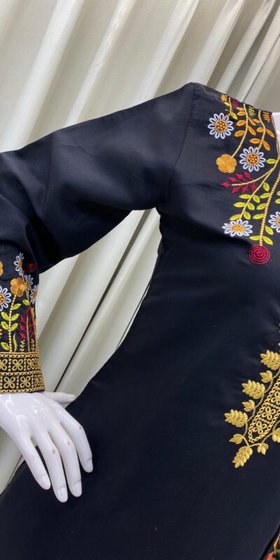 BE 397 Black Roman Silk with Embroidery Work Salwar Suit .Wedding, Party, Festive, Events, Best Price ₹1999. Delivery 4-6 Working Days. Shop now. | Designer Suits, Jump Suits, Tops & Bottoms, Track Suits, Trendy Wear, Casual Suits, Creative suits, Palazzo Suits, Party Wear Suits, Patiala Suits, Salwar suit, Straight Suits