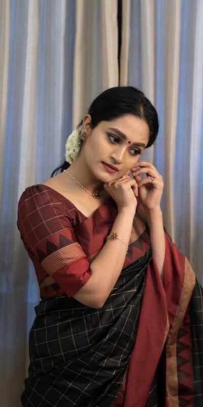 KP 5077 Black Soft Lichi Silk Designer Work Saree in .Wedding, Party, Festive, Events, Available at ₹1449 only. Delivery 4-6 Working Days. Shop now. | Bollywood Sarees, Creative Sarees, Designer Sarees, Embroidered Sarees, Ethnic Saree, Modern Digital sarees, Party Wear Sarees, Sarees