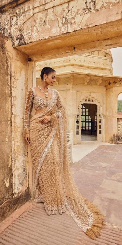 DF 3466 Cream Butterfly Net With Embroidery Work & Sequins Work Saree . Introductory Price ₹1799. Delivery 4-6 Working Days. Shop now. | Bollywood Sarees, Creative Sarees, Designer Sarees, Embroidered Sarees, Ethnic Saree, Modern Digital sarees, Party Wear Sarees, Sarees