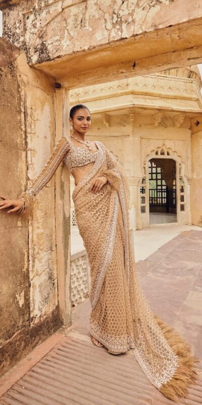 DF 3466 Cream Butterfly Net With Embroidery Work & Sequins Work Saree . Introductory Price ₹1799. Delivery 4-6 Working Days. Shop now. | Bollywood Sarees, Creative Sarees, Designer Sarees, Embroidered Sarees, Ethnic Saree, Modern Digital sarees, Party Wear Sarees, Sarees