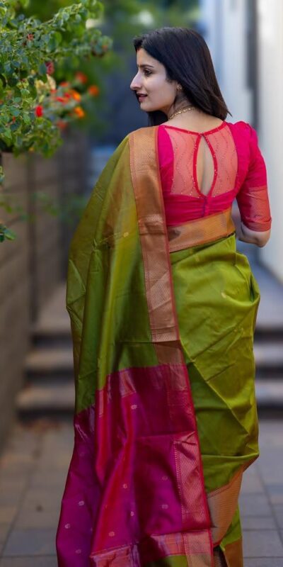 KP 6011 Green Color Soft Lichi Silk Jacquard Designer Work Saree Introductory Price ₹1449. Delivery 4-6 Working Days. Shop now. | Bollywood Sarees, Creative Sarees, Designer Sarees, Embroidered Sarees, Ethnic Saree, Modern Digital sarees, Party Wear Sarees, Sarees