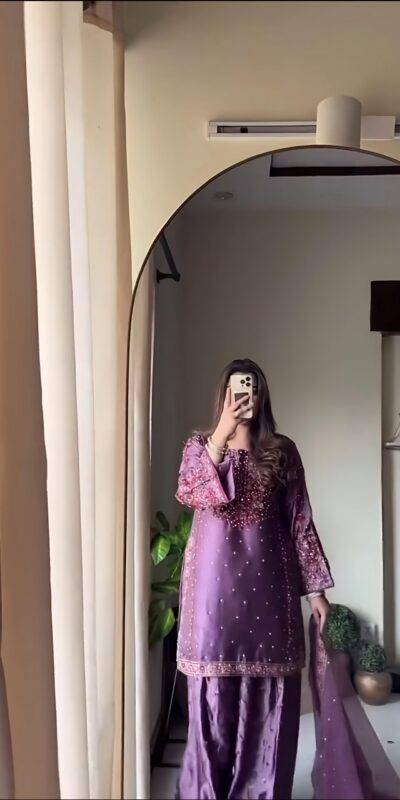 NSR 849 Lavender Chinnon Silk Salwar Suit Perfect for Wedding, Party, Baisakhi, Anniversary, Housewarming . Available at ₹1999 only. Delivery 4-6 | Designer Suits, Jump Suits, Casual Suits, Creative suits, Palazzo Suits, Party Wear Suits, Patiala Suits, Salwar suit, Straight Suits