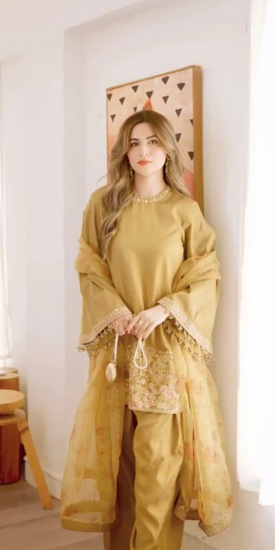 SSR 515 Mustard French Crep Silk With Embroidery Sequence Work with Digital Print & Lace Work Salwar Suit at ₹2099 only. Delivery 4-6 Days | Designer Suits, Jump Suits, Casual Suits, Creative suits, Palazzo Suits, Party Wear Suits, Patiala Suits, Salwar suit, Straight Suits