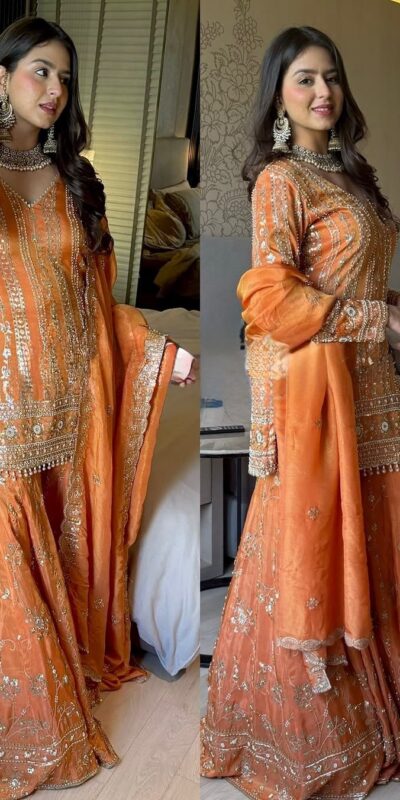 RTC 5926 Orange Faux Georgette With Lace Work Salwar Suit . Wedding, Party, Festive, Events, Best Price ₹2449. Delivery 4-6 Working Days. Shop now. | Jump Suits, Tops & Bottoms, Track Suits, Trendy Wear, Casual Suits, Creative suits, Designer Suits, Palazzo Suits, Party Wear Suits, Patiala Suits, Salwar suit, Straight Suits