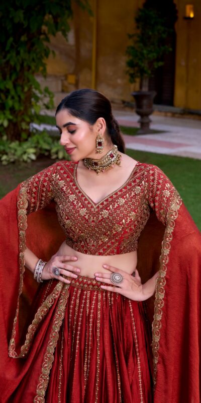 LNB 1438 Orange Rangoli Crush Embroidery Work & Sequins Work Lehenga Choli in . Festive Deal ₹3899. Delivery 4-6 Working Days. Shop now. | Bollywood Lehenga, Creative Lehenga, Designer Lehenga, Embroidered Lehenga, Lehenga, Party Wear Lehenga