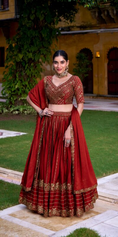 LNB 1438 Orange Rangoli Crush Embroidery Work & Sequins Work Lehenga Choli in . Festive Deal ₹3899. Delivery 4-6 Working Days. Shop now. | Bollywood Lehenga, Creative Lehenga, Designer Lehenga, Embroidered Lehenga, Lehenga, Party Wear Lehenga