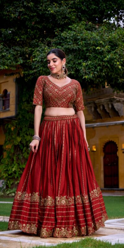 LNB 1438 Orange Rangoli Crush Embroidery Work & Sequins Work Lehenga Choli in . Festive Deal ₹3899. Delivery 4-6 Working Days. Shop now. | Bollywood Lehenga, Creative Lehenga, Designer Lehenga, Embroidered Lehenga, Lehenga, Party Wear Lehenga