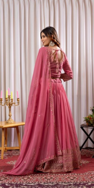 PDC 91 Peach Pure fox Georgette Lehenga Choli erfect for Wedding, Party, Festival Celebrations, Diwali, Karwa Chauth – . Now at just ₹2399. Delivery 4 | Bollywood Lehenga, Creative Lehenga, Designer Lehenga, Embroidered Lehenga, Lehenga, Party Wear Lehenga