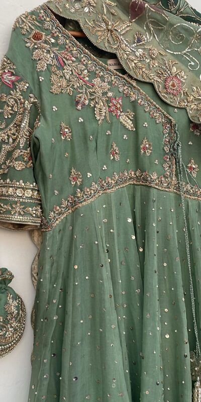 LG 2009 Pista Chinon Gown Perfect for Wedding, Party, Pongal, Ganesh Chaturthi, Family Gatherings – . Introductory Price ₹2099. Delivery 4-6 Working Days | Bollywood Gowns, Creative Gowns, Designer Gowns, Embroidered Gowns, Gowns, Party Wear Gowns