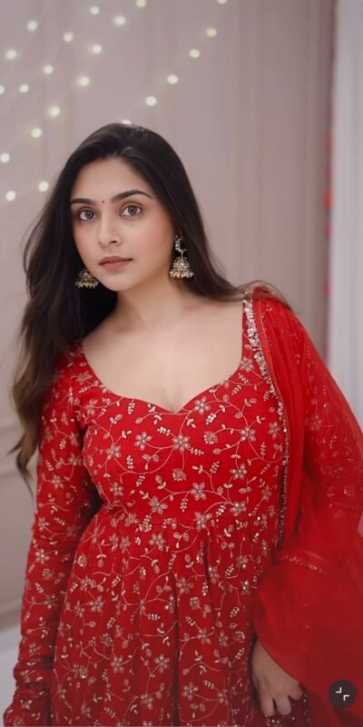 SSR 529 Red Georgette With Heavy Embroidery Sequence Work With Fancy Latkan with Embroidery Work Gown. Introductory Price ₹2149. Delivery 4-6 | Bollywood Gowns, Creative Gowns, Designer Gowns, Embroidered Gowns, Gowns, Party Wear Gowns