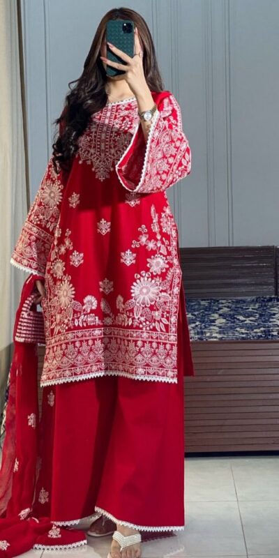 BE 394 Red Roman Silk With Embroidery Work & Lace Work Salwar Suit . Best Price ₹2099. Delivery 4-6 Working Days. Shop now. | Designer Suits, Jump Suits, Tops & Bottoms, Track Suits, Trendy Wear, Casual Suits, Creative suits, Palazzo Suits, Party Wear Suits, Patiala Suits, Salwar suit, Straight Suits