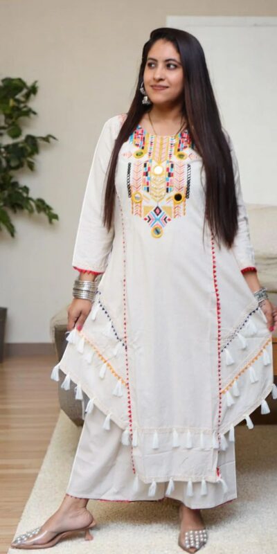 NSR 867 White Khadi Cottan with Mirror Work & Embroidery Work Salwar Suit . Get it for ₹1949. Delivery 4-6 Working Days. Shop now. | Designer Suits, Jump Suits, Tops & Bottoms, Track Suits, Trendy Wear, Casual Suits, Creative suits, Palazzo Suits, Party Wear Suits, Patiala Suits, Salwar suit, Straight Suits