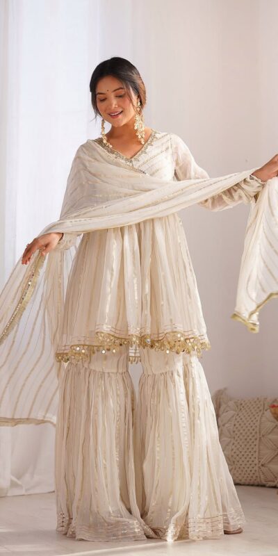 SRK 5300 White Mal Chanderi With Lace Work & Mirror Work Salwar Suit . Get it for ₹2099. Delivery 4-6 Working Days. Shop now. | Designer Suits, Jump Suits, Tops & Bottoms, Track Suits, Trendy Wear, Casual Suits, Creative suits, Palazzo Suits, Party Wear Suits, Patiala Suits, Salwar suit, Straight Suits
