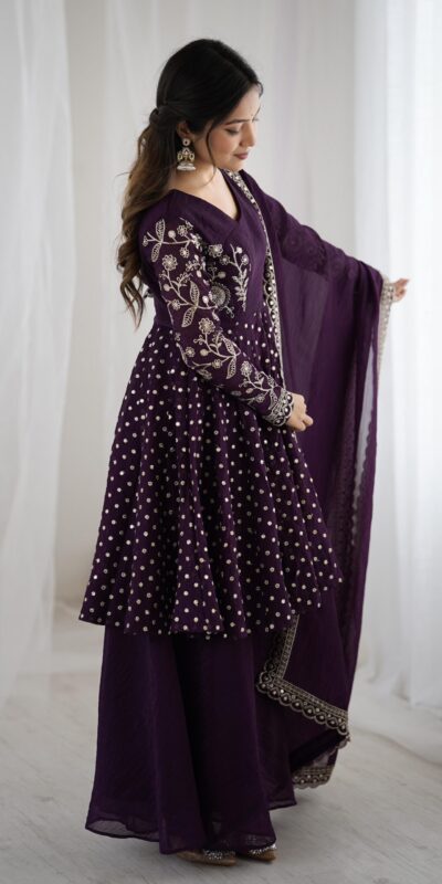 ZSR 3134 Wine Crunchy Silk Salwar Suit Perfect for Wedding, Party, Sangeet, Anniversary, Housewarming Introductory Price ₹2399. Delivery 4-6 | Jump Suits, Casual Suits, Creative suits, Designer Suits, Palazzo Suits, Party Wear Suits, Patiala Suits, Salwar suit, Straight Suits