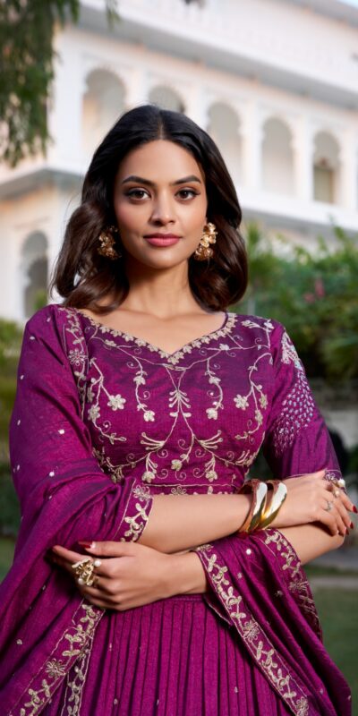 LNB 1404 Wine Vichitra Silk Sequins Work Embroidery Work Lehenga Choli Best Price ₹2999. Delivery 4-6 Working Days. Shop now. | Bollywood Lehenga, Creative Lehenga, Designer Lehenga, Embroidered Lehenga, Lehenga, Party Wear Lehenga