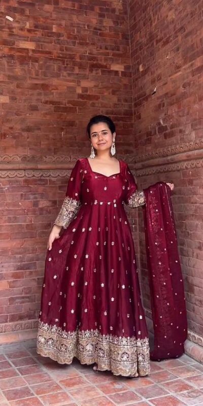 NF 1250 Maroon Color Fendy with Embroidery Work Silk Salwar Suit . Festive Deal ₹2599. Delivery 4-6 Working Days. Shop now. | Designer Suits, Jump Suits, Casual Suits, Creative suits, Palazzo Suits, Party Wear Suits, Patiala Suits, Salwar suit, Straight Suits