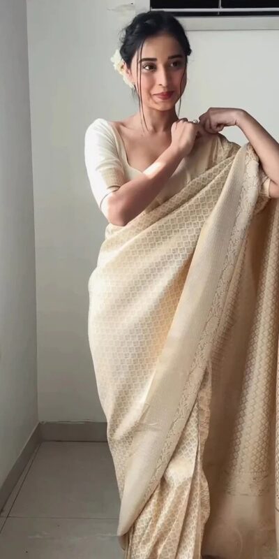 KPR 176 Off White Soft Lichi Silk Saree Perfect for Wedding, Party, Family Gatherings, Baisakhi, Holi – . Now at just ₹1499. Delivery 4-6 Working | Bollywood Sarees, Creative Sarees, Designer Sarees, Embroidered Sarees, Ethnic Saree, Modern Digital sarees, Party Wear Sarees, Sarees