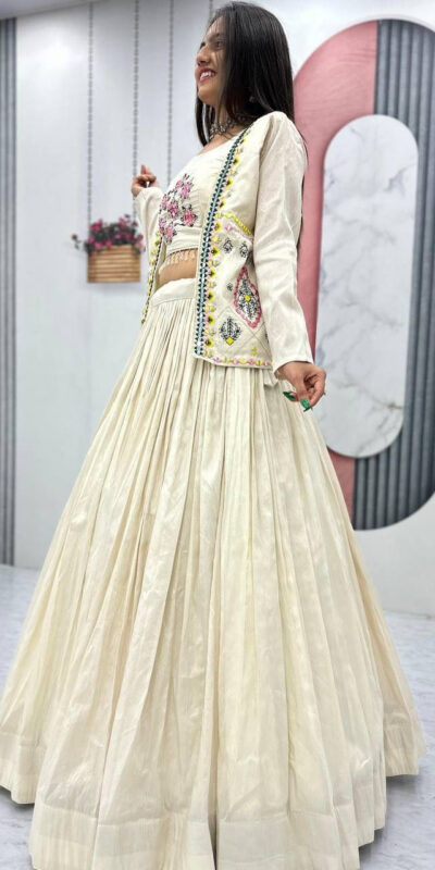 PC 522 Off White Tissue Simmer Lehenga Choli Perfect for Wedding, Party, Cultural Events, Diwali, Ganesh Chaturthi – . Exclusive Offer ₹3049. Deli | Designer Suits, Jump Suits, Casual Suits, Creative suits, Palazzo Suits, Party Wear Suits, Patiala Suits, Salwar suit, Straight Suits