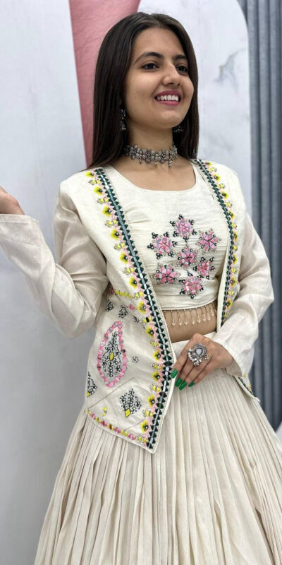 PC 522 Off White Tissue Simmer Lehenga Choli Perfect for Wedding, Party, Cultural Events, Diwali, Ganesh Chaturthi – . Exclusive Offer ₹3049. Deli | Designer Suits, Jump Suits, Casual Suits, Creative suits, Palazzo Suits, Party Wear Suits, Patiala Suits, Salwar suit, Straight Suits