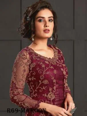 FC 4592 Pink Net Salwar Suit with Stone Work. Wedding, Party, Festive, Events, Now at just ₹2449. Delivery 4-6 Working Days. Shop now. | Designer Suits, Jump Suits, Casual Suits, Creative suits, Palazzo Suits, Party Wear Suits, Patiala Suits, Salwar suit, Straight Suits