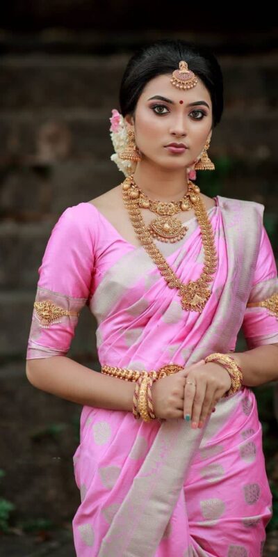 KPR 092 Pink Color Soft Lichi Silk Saree with Lace Work & Lace Border. Get it for ₹1299. Delivery 4-6 Working Days. Shop now. | Bollywood Sarees, Creative Sarees, Designer Sarees, Embroidered Sarees, Ethnic Saree, Modern Digital sarees, Party Wear Sarees, Sarees