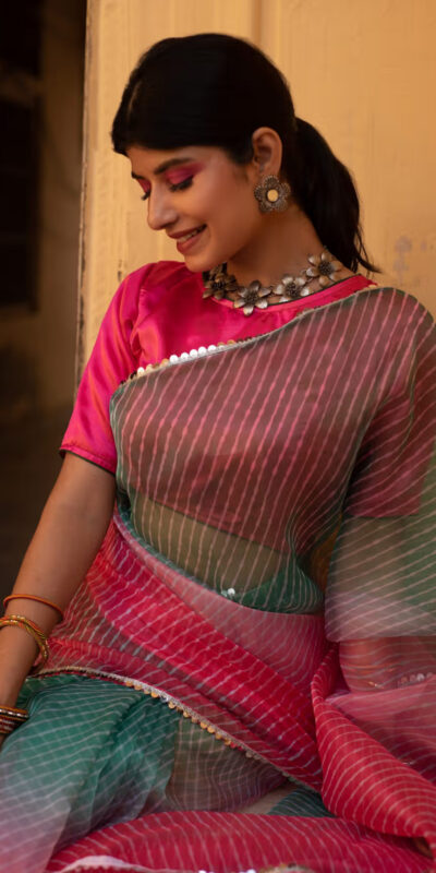 BT 331 Pink Soft T.b. Organza Silk with Sequins Work & Lace Work Saree . Available at ₹1499 only. Delivery 4-6 Working Days. Shop now. | Bollywood Sarees, Creative Sarees, Designer Sarees, Embroidered Sarees, Ethnic Saree, Modern Digital sarees, Party Wear Sarees, Sarees