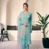 FC 73591 Sky Blue Vichitra Salwar Suit with Digital Print & Embroidery Work. Available at ₹2599 only. Delivery 4-6 Working Days. Shop now. | Designer Suits, Jump Suits, Casual Suits, Creative suits, Palazzo Suits, Party Wear Suits, Patiala Suits, Salwar suit, Straight Suits