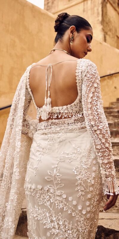 DF 3438 White Butterfly Net Saree with Sequins Work & Embroidery Work. Introductory Price ₹1799. Delivery 4-6 Working Days. Shop now. | Bollywood Sarees, Creative Sarees, Designer Sarees, Embroidered Sarees, Ethnic Saree, Modern Digital sarees, Party Wear Sarees, Sarees