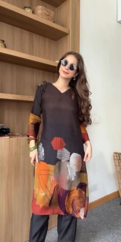 DC 110 Black Fox Georgette Kurti with Digital Print. Wedding, Party, Festive, Events, Grab it for ₹1499. Delivery 4-6 Working Days. Shop now. | Bollywood Kurti, Creative Kurtis, Designer Kurti, Kurti, Party Wear Kurti, Selfie Kurti