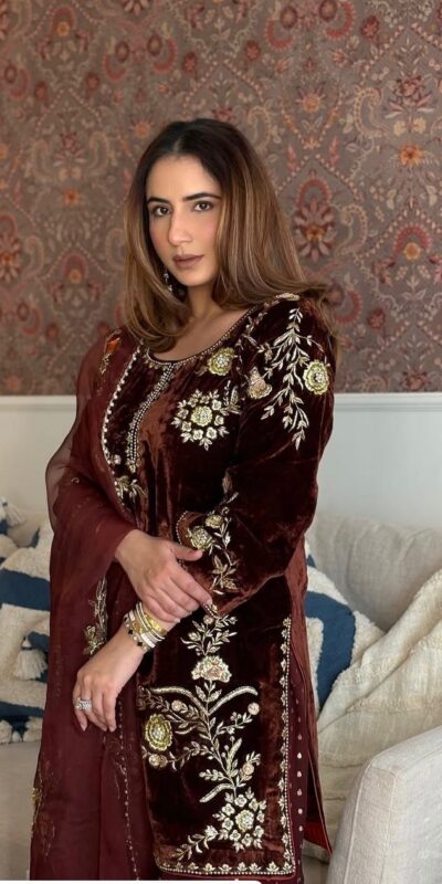 BE 408 Brown Soft Organza Salwar Suit with Lace Work & Embroidery Work. Special Price ₹2049. Delivery 4-6 Working Days. Shop now. | Bollywood Lehenga, Creative Lehenga, Designer Lehenga, Embroidered Lehenga, Lehenga, Party Wear Lehenga