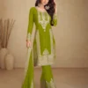 FC GULKAYRA 7473 Mahendi Chinon Salwar Suit Perfect for Wedding, Party, Durga Puja, Eid, Sangeet – . Grab it for ₹3199. Delivery 4-6 Working Days. | Designer Suits, Jump Suits, Tops & Bottoms, Track Suits, Trendy Wear, Casual Suits, Creative suits, Palazzo Suits, Party Wear Suits, Patiala Suits, Salwar suit, Straight Suits