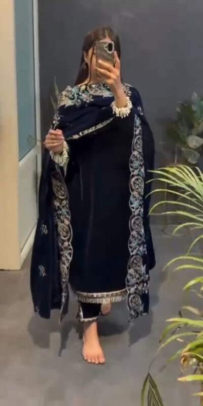 RTC 5935 Navy Blue in Viscose Velvet Lace Work Salwar Suit . Wedding, Party, Festive, Events, Get it for ₹2049. Delivery 4-6 Working Days. Shop now. | Designer Suits, Jump Suits, Tops & Bottoms, Track Suits, Trendy Wear, Casual Suits, Creative suits, Palazzo Suits, Party Wear Suits, Patiala Suits, Salwar suit, Straight Suits