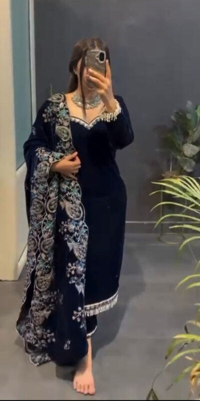 RTC 5935 Navy Blue in Viscose Velvet Lace Work Salwar Suit . Wedding, Party, Festive, Events, Get it for ₹2049. Delivery 4-6 Working Days. Shop now. | Designer Suits, Jump Suits, Tops & Bottoms, Track Suits, Trendy Wear, Casual Suits, Creative suits, Palazzo Suits, Party Wear Suits, Patiala Suits, Salwar suit, Straight Suits