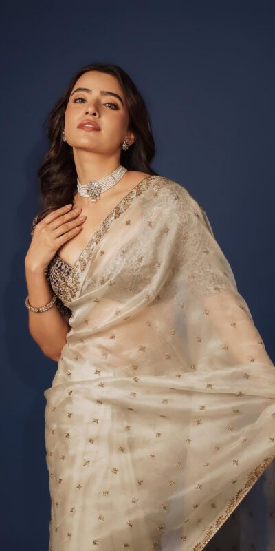 BT 396 Off White Soft TB Organza Saree with Lace Work & Zari Work. Special Price ₹1899. Delivery 4-6 Working Days. Shop now. | Bollywood Sarees, Creative Sarees, Designer Sarees, Embroidered Sarees, Ethnic Saree, Modern Digital sarees, Party Wear Sarees, Sarees