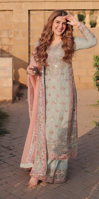 SRK 5176 Peach Faux Georgette Salwar Suit with Lace Work & Embroidery Work. Available at ₹2399 only. Delivery 4-6 Working Days. Shop now. | Designer Suits, Jump Suits, Tops & Bottoms, Track Suits, Trendy Wear, Casual Suits, Creative suits, Palazzo Suits, Party Wear Suits, Patiala Suits, Salwar suit, Straight Suits