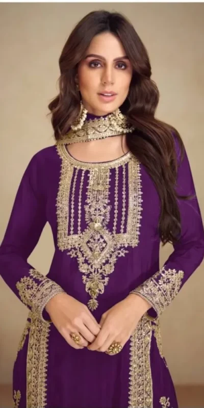 FC GULKAYRA 7473 Purple Chinon Salwar Suit Perfect for Wedding, Party, Durga Puja, Eid, Sangeet – . Grab it for ₹3199. Delivery 4-6 Working Days. | Designer Suits, Jump Suits, Tops & Bottoms, Track Suits, Trendy Wear, Casual Suits, Creative suits, Palazzo Suits, Party Wear Suits, Patiala Suits, Salwar suit, Straight Suits