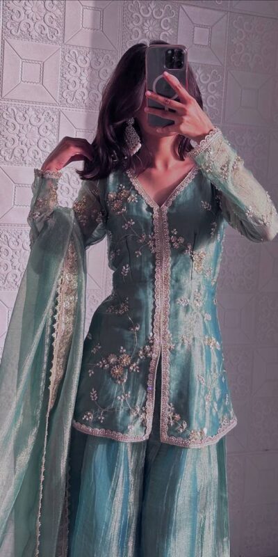 BT 5009 Sky Blue Fandy Silk Salwar Suit Perfect for Wedding, Party, Bridal Wear, Family Gatherings, Engagement – . Exclusive Offer ₹2499. Delivery | Designer Suits, Jump Suits, Tops & Bottoms, Track Suits, Trendy Wear, Casual Suits, Creative suits, Palazzo Suits, Party Wear Suits, Patiala Suits, Salwar suit, Straight Suits