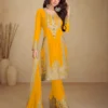 FC GULKAYRA 7473 Yellow Chinon Salwar Suit Perfect for Wedding, Party, Durga Puja, Eid, Sangeet – . Grab it for ₹3199. Delivery 4-6 Working Days. | Designer Suits, Jump Suits, Tops & Bottoms, Track Suits, Trendy Wear, Casual Suits, Creative suits, Palazzo Suits, Party Wear Suits, Patiala Suits, Salwar suit, Straight Suits