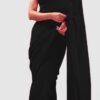 JR 617 Black Color Georgette Embroidery Deual Sequence Saree Casual, Wedding, Festive, Events Expected Delivery  4-6 Working Days @1649/- | Bollywood Sarees, Creative Sarees, Designer Sarees, Embroidered Sarees, Ethnic Saree, Modern Digital sarees, Party Wear Sarees, Sarees