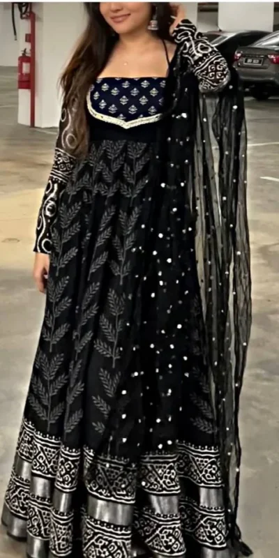 RTC 5960 Black Natural crep Salwar Suit with Lace Work & Digital Print. Grab it for ₹1999. Delivery 4-6 Working Days. Shop now. | Jump Suits, Straight Suits, Tops & Bottoms, Track Suits, Trendy Wear, Casual Suits, Creative suits, Designer Suits, Palazzo Suits, Party Wear Suits, Patiala Suits, Salwar suit