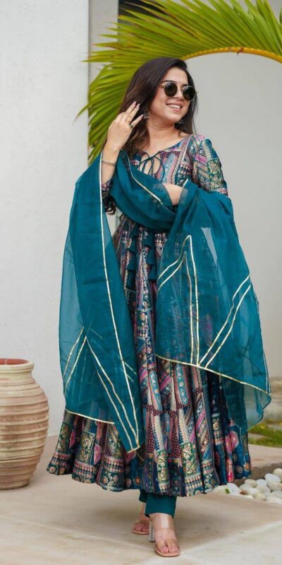 GAC 5001 Blue Color Chinnon Salwar Suit with Lace Border & Lace Work. Best Price ₹1799. Delivery 4-6 Working Days. Shop now. | Jump Suits, Straight Suits, Tops & Bottoms, Track Suits, Trendy Wear, Casual Suits, Creative suits, Designer Suits, Palazzo Suits, Party Wear Suits, Patiala Suits, Salwar suit